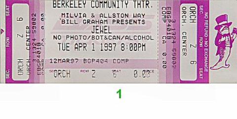 Jewel Vintage Ticket