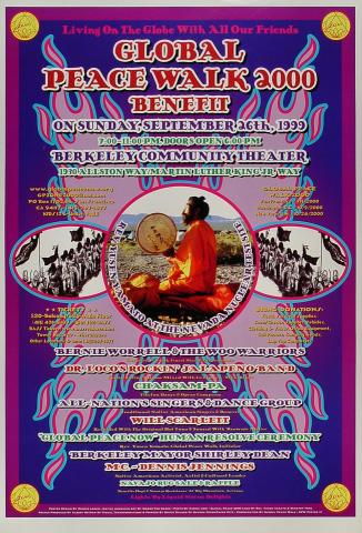 Global Peace Walk 2000 Benefit Poster
