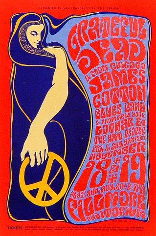 Grateful Dead Vintage Concert Handbill from Fillmore Grateful Dead Vintage Concert Handbill from Fillmore