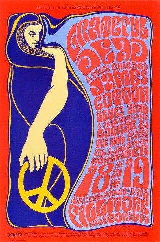 Grateful Dead Vintage Concert Handbill from Fillmore Auditorium