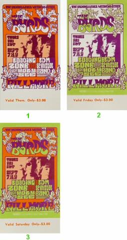 The Byrds Vintage Ticket