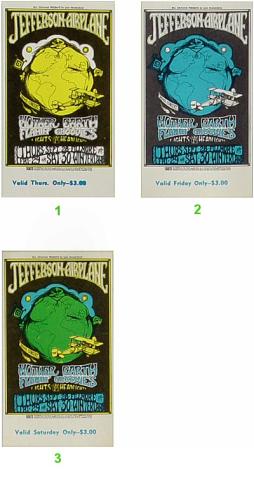 Jefferson Airplane Vintage Ticket
