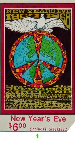 Jefferson Airplane Vintage Ticket