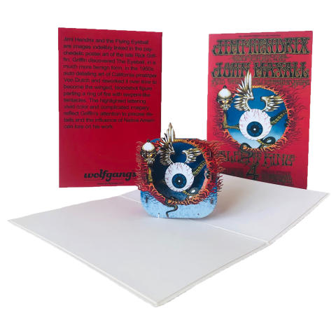 Jimi Hendrix Experience Pop-Up Greeting Card