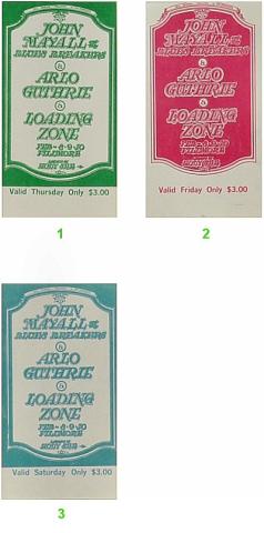 John Mayall & the Bluesbreakers Vintage Ticket