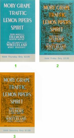 Moby Grape Vintage Ticket