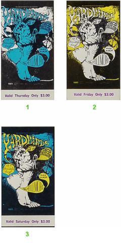 Yardbirds Vintage Ticket