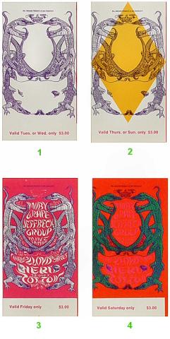 Moby Grape Vintage Ticket