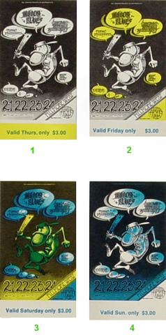 The Moody Blues Vintage Ticket