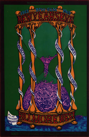 Vanilla Fudge Vintage Concert Poster from Avalon Ballroom, Sep 29