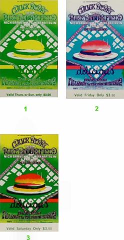 Chuck Berry Vintage Ticket