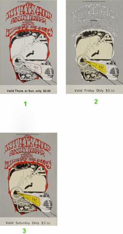 Jeff Beck Group Vintage Ticket