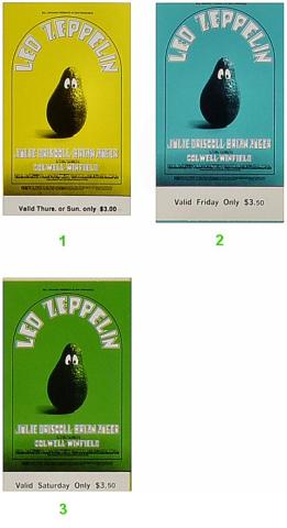 Led Zeppelin Vintage Ticket