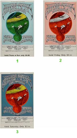 Jefferson Airplane Vintage Ticket