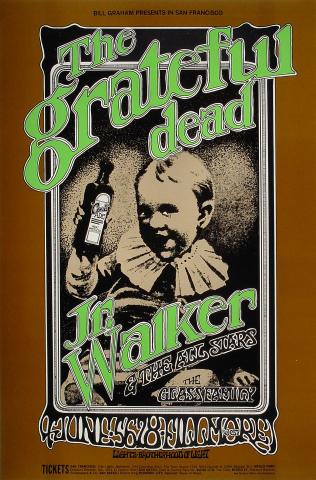 Grateful Dead Vintage Concert Poster from Fillmore West, Jun 5