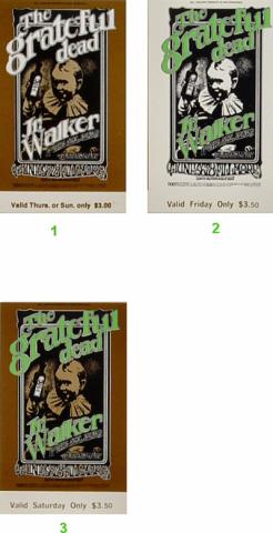 Grateful Dead Vintage Ticket