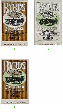 The Byrds Vintage Ticket