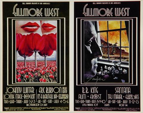 Lee Michaels Vintage Concert Postcard from Fillmore West, May 7