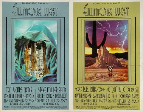 Lee Michaels Vintage Concert Postcard from Fillmore West, May 7