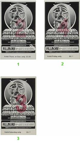 Steve Miller Band Vintage Ticket