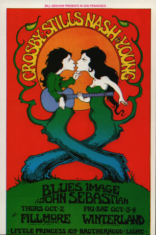 Crosby, Stills, Nash & Young Poster