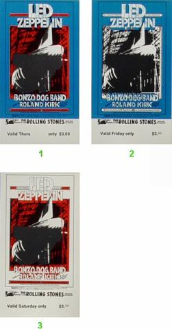 Led Zeppelin Vintage Ticket