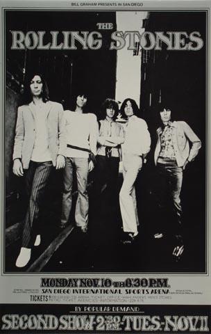 The Rolling Stones Vintage Concert Handbill from Oakland Coliseum