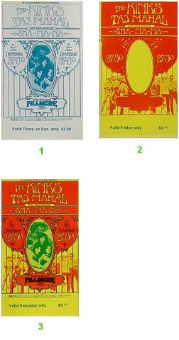 The Kinks Vintage Ticket