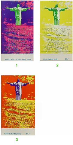 The Paul Butterfield Blues Band Vintage Ticket