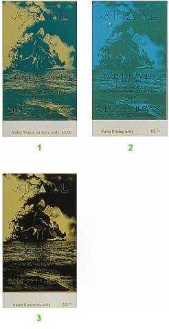 Jethro Tull Vintage Ticket