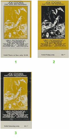 Joe Cocker and Mad Dogs and Englishmen Vintage Ticket