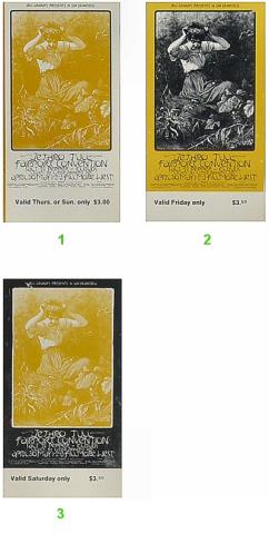 Jethro Tull Vintage Ticket