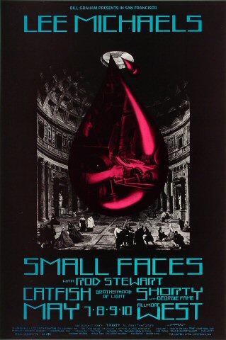 Lee Michaels ポスター 1970年 公演 Lee Michaels Vintage Concert Handbill from Fillmore West, May 7
