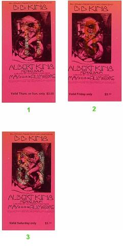 B.B. King Vintage Ticket