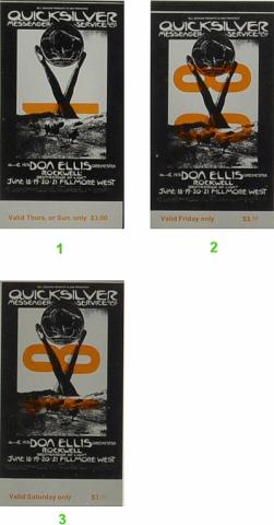 Quicksilver Messenger Service Vintage Ticket