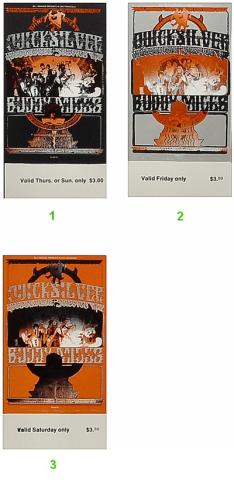 Quicksilver Messenger Service Vintage Ticket