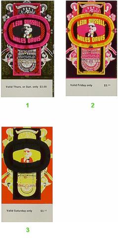 Leon Russell Vintage Ticket