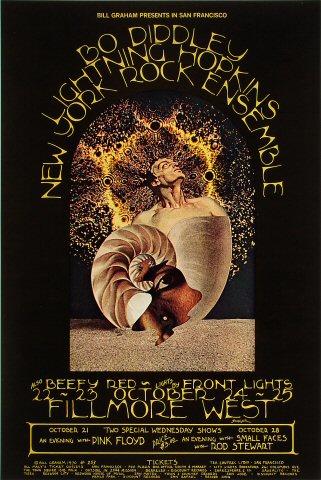 Lee Michaels Vintage Concert Poster from Fillmore West, May 7