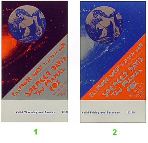 Spencer Davis Vintage Ticket