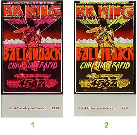 B.B. King Vintage Ticket