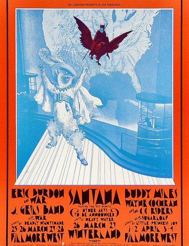 Eric Burdon & War Postcard