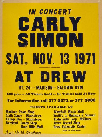 Carly Simon Poster