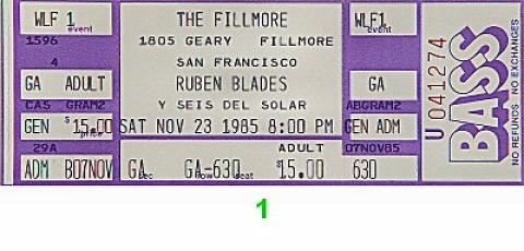 Ruben Blades y Son de Solar Vintage Ticket