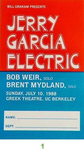 Jerry Garcia Band Laminate
