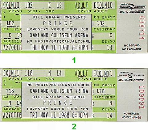 Prince Vintage Ticket