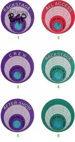 Huey Lewis & the News Backstage Pass