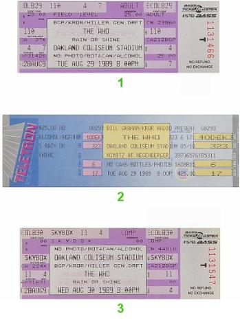 The Who Vintage Ticket