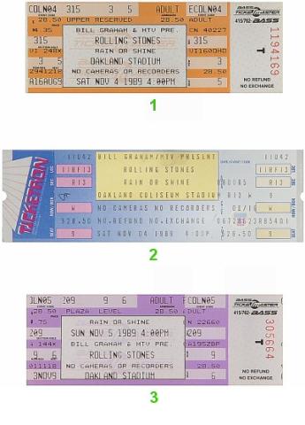 The Rolling Stones Vintage Ticket