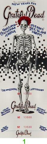 Grateful Dead Vintage Ticket