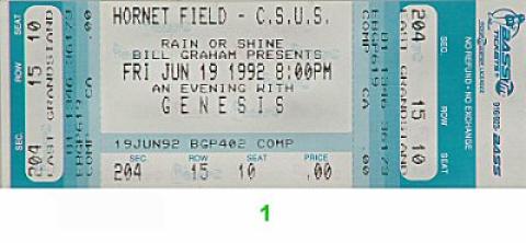 Genesis Vintage Ticket